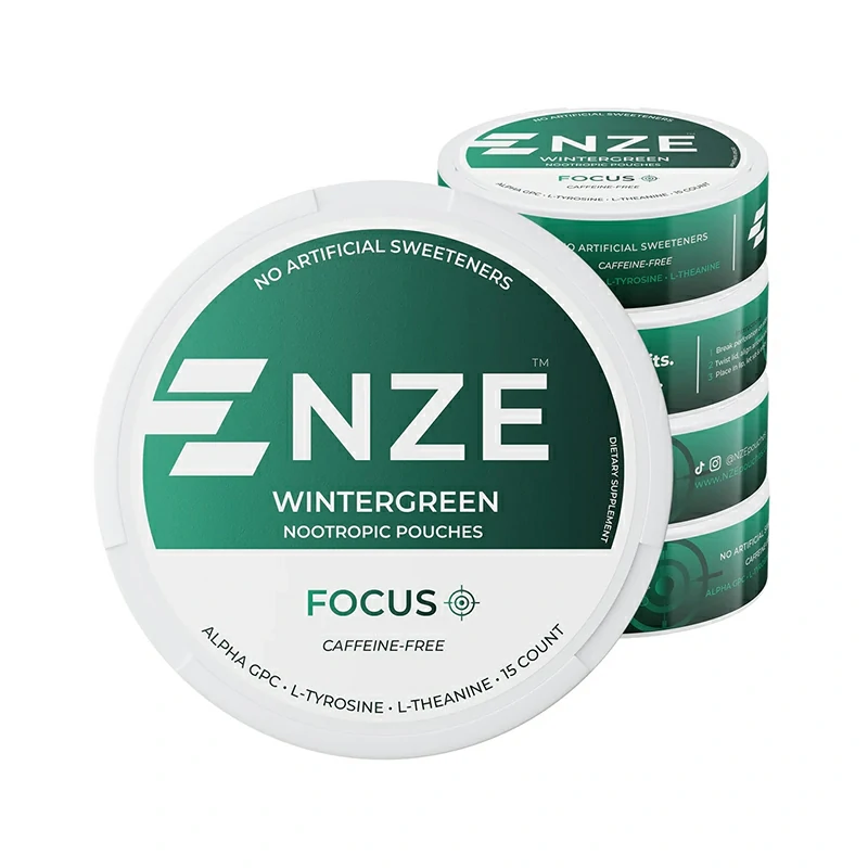 NZE Nootropic Pouches Wintergreen-Caffeine free